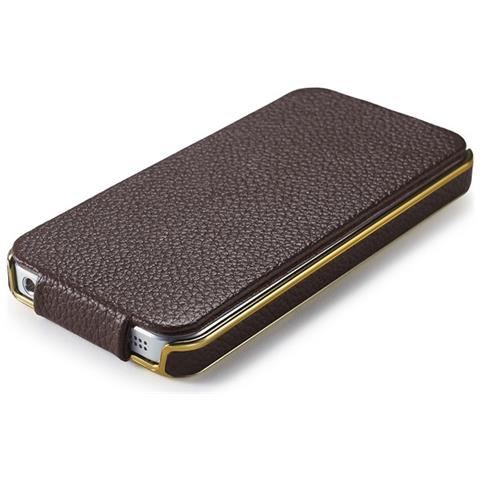 Iphone 5 / 5s / Se Caso In Vera Pelle Bianca Electroplating - Foto 3