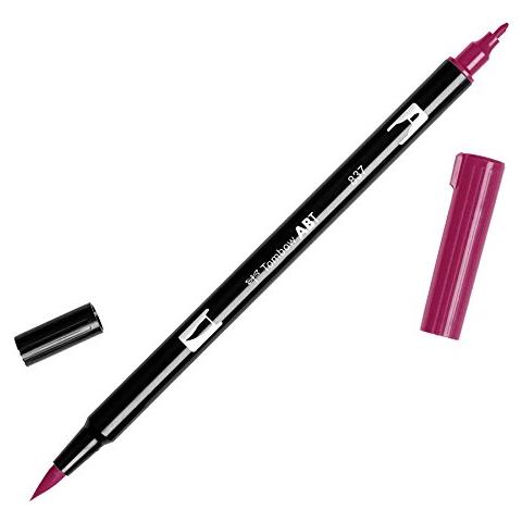 Abt 837 Doppia Punta: Pennello E Penna, Colore Rosso (837 - Red Wine)  - Foto 1