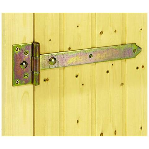 310.813, Bandella Una Cerniera Rullata, Con Perno Rivettato, In Acciaio Galvanizzato Giallo E Zincato, Nastro: X 34 Mm / 393,5 Cerniera: 92 X 44 Mm - Foto 2