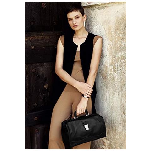 Medico In Pelle Borsa A Mano Crafted Stile Dellannata Medical Bag Small Black - Resistenza Tempo - Foto 2