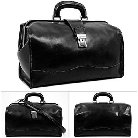 Medico In Pelle Borsa A Mano Crafted Stile Dellannata Medical Bag Small Black - Resistenza Tempo - Foto 4