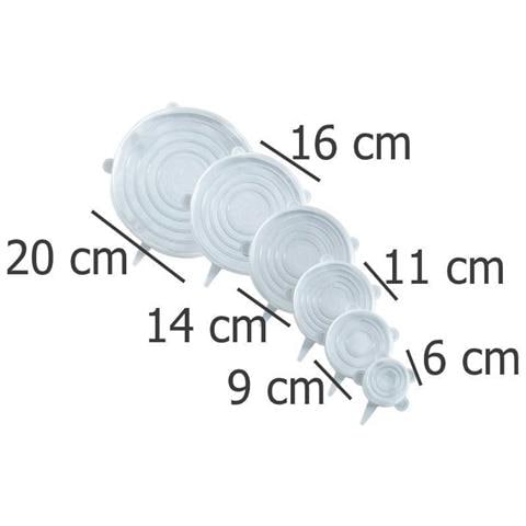 Coperchi In Silicone Per Contenitori, Elastici, 6 Pezzi, - Foto 6