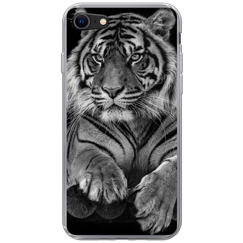 MUCHOWOW - Cover Per Iphone Se 2020 - Profilo Animale Tigre Di Sumatra In  Bianco E Nero - Silicone / Softcase Copertura Del Telefono Cellulare -  ePRICE