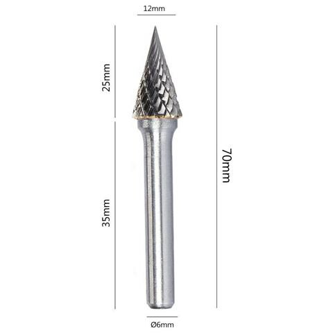 Fresa Da Trapano 25 Mm Gambo 6mm Punta Rotante Per Intaglio Legno Acciaio Ferro Mx1225m06 - Foto 4