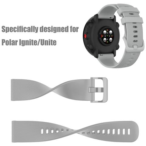 Bracciale Polar Ignite/unite In Silicone Grey - Foto 5