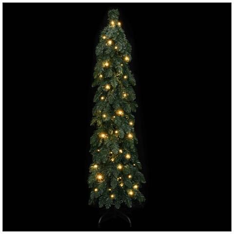 Albero Di Natale Artificiale Preilluminato Con 60 Led 120 Cm - Foto 2