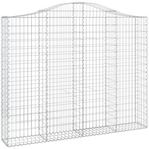 Cesto Gabbione Ad Arco 200x30x160/180 Cm Ferro Zincato - Foto 1