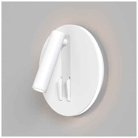 Applique Da Parete Interno Moderno Ios 176 Alluminio Bianco Led Integrato 10w - Foto 1