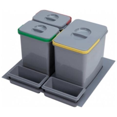 Pattumiera Sottolavello Pratiko600 Tre Secchi - Foto 1