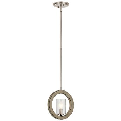 Sospensione Industrial Nordica Grand Bank Acciaio Grigio Antico Vetro 1 Luce E14 - Foto 1