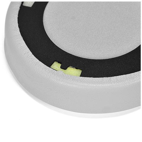 Cuscinetti Auricolari Di Ricambio In Pelle Di Pecora Per Cuffie - Confezione Da 2, Grigi Grey - Foto 2