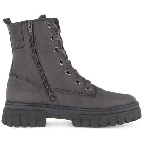 Grey Casual Closed Booties Stivaletti Pelle Scamosciata /nabuk Scarpe Donna Grigio Eu 36, 52.525.40 - Foto 2