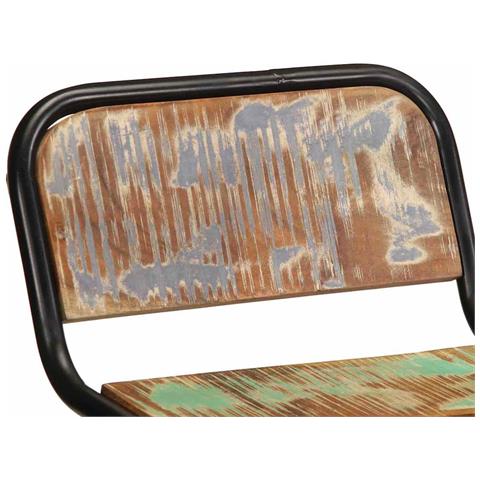 Sgabelli da Bar 2 pz 46x35,5x70 cm Legno Massello di Recupero - Foto 9