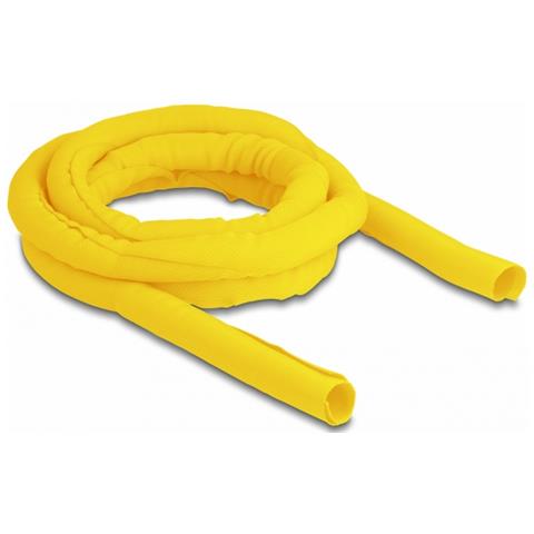 Manicotto intrecciato autochiudente resistente al calore 2 m x 19 mm giallo - Foto 1