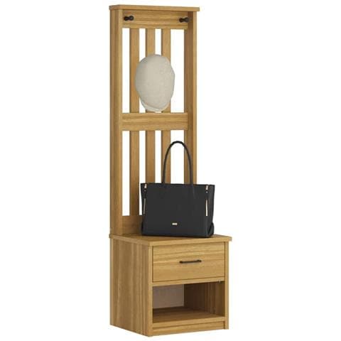 Albero Da Ingresso Sandens 45x40x159,5 Cm In Legno Di Pino - Foto 2
