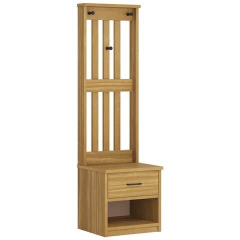 Albero Da Ingresso Sandens 45x40x159,5 Cm In Legno Di Pino - Foto 1