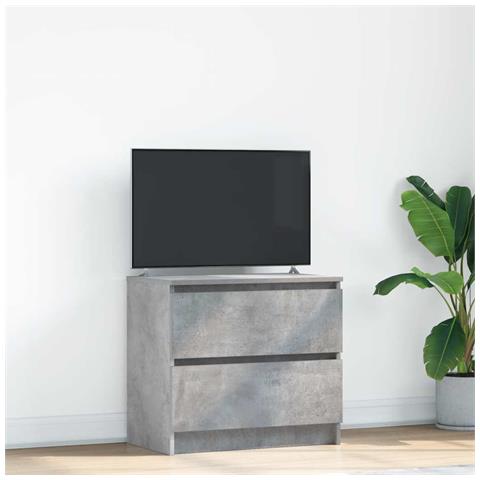 Mobile Porta Tv Grigio Cemento 60x35x54 Cm In Legno Multistrato - Foto 1