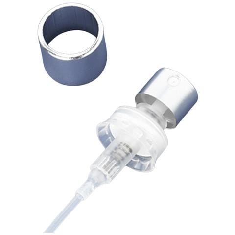 Testa Spray Per Flacone Di Profumo - Pompa Spray A Crimpare Da 13 Mm Con Chiusura Liscia Silver - Foto 1