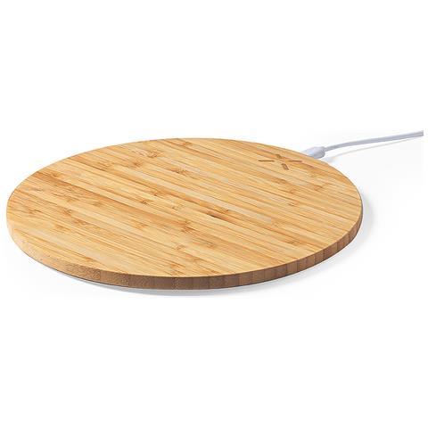 Tappetino Caricabatterie Wireless Nature Bamboo 10w. Antiscivolo - Foto 4
