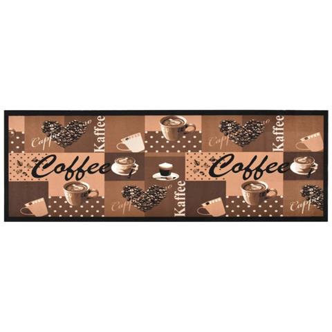 Lusso Casadino -  Tappetino Da Cucina Lavabile Caffè Marrone 60x300 Cm - Foto 2