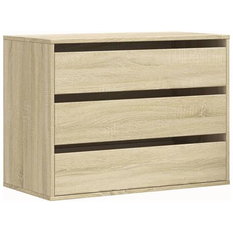 Lusso Casadino -  Cassettiera Angolare Rovere Sonoma 80x41x58cm Legno Multistrato - Foto 1