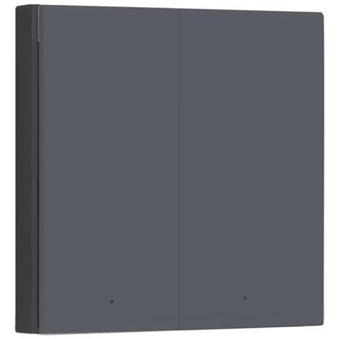 Interruttore A Parete Intelligente Zigbee 3.0 Senza Neutro A Doppio Pulsante, Grigio - Foto 1