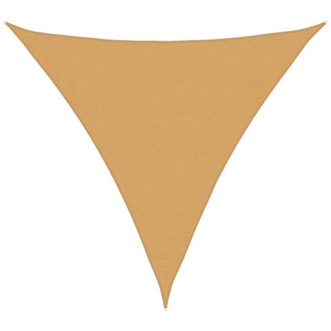 Vela Parasole 160 g/m² Triangolare Sabbia 3,6x3,6x3,6 m in HDPE - Foto 1