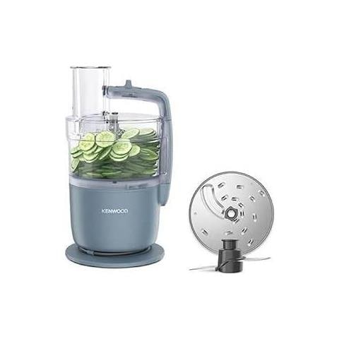 Robot da Cucina MultiPro Go FDP22.000GY Ciotola da 1.3L Lame per Impastare Disco da 4mm 650W Blu - Foto 3
