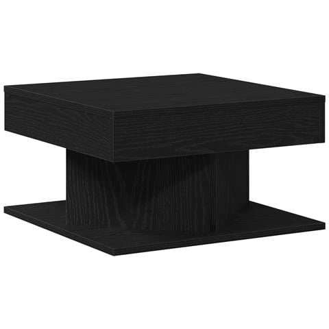 Tavolino da caffè  Nero Rovere 57x57x30 cm in legno ingegnerizzato - Foto 1