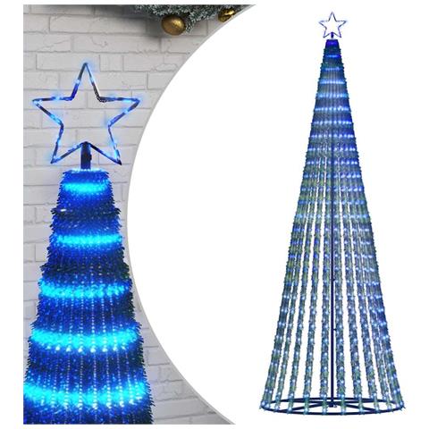 Albero di Natale a LED 475 LED Blu 247 cm - Foto 1