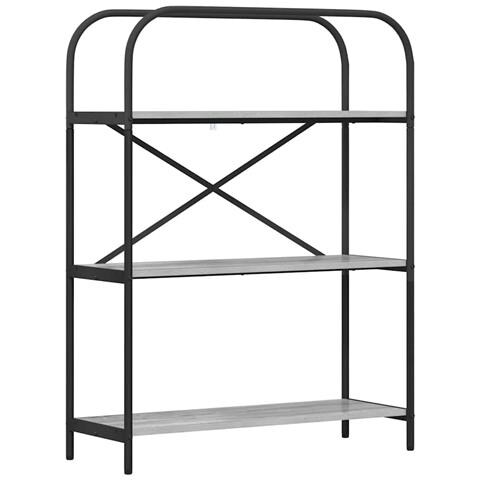 Libreria Grigio sonoma 80 x 30 x 109 cm Legno multistrato - Foto 1