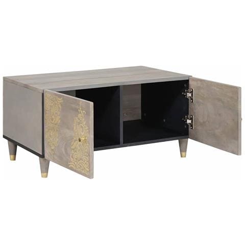 Tavolino da salotto Grigio 80 x 50 x 40 cm - Foto 2