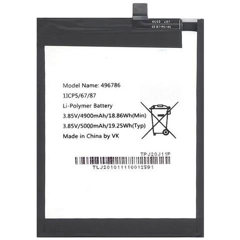 Wiko Ricambio Batteria Litio Integrata Originale 496786 Da 5000mah Per View 5 - View 5 Plus - Foto 1