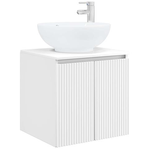 Mobile Lavabo da Parete Bianco 49,5 x 44,5 x 65 cm - Foto 1