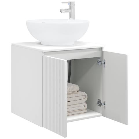 Mobile Lavabo da Parete Bianco 49,5 x 44,5 x 65 cm - Foto 2