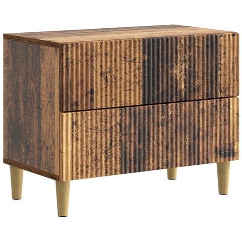 Armadio da Notte con cassetto Legno antico 62 x 34,5 x 48 cm - Foto 1
