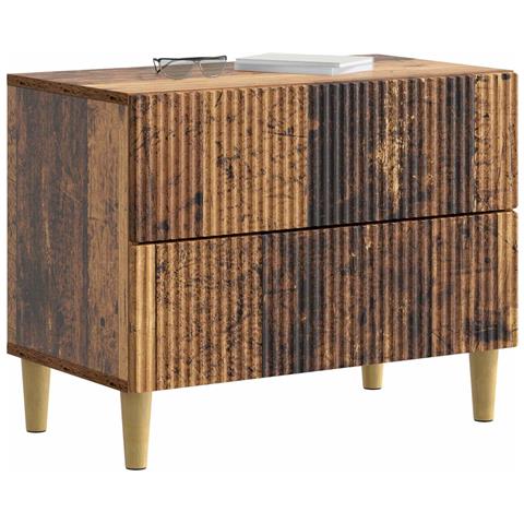 Armadio da Notte con cassetto Legno antico 62 x 34,5 x 48 cm - Foto 2