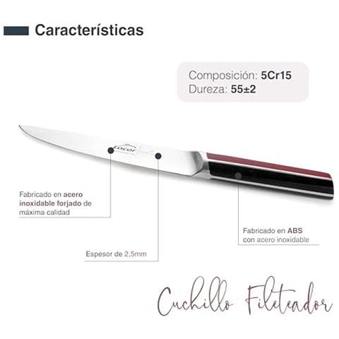 38221 - Coltello da filettatura Elite, acciaio inossidabile, lama conica - Foto 3