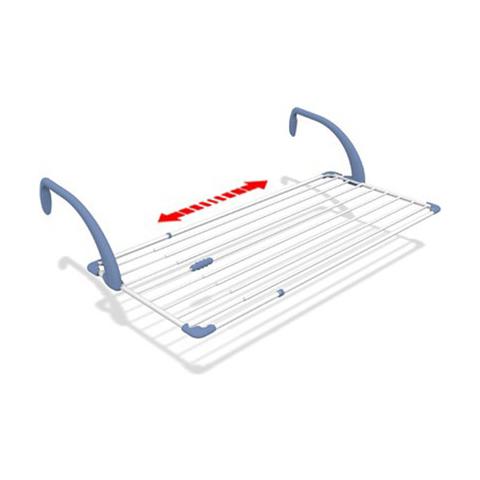 HOMEGARDEN Stendibiancheria da Balcone Estensibile da 110 a 190 cm HOMEGARDEN Stendibiancheria da Balcone Estensibile da 110 a 190 cm
