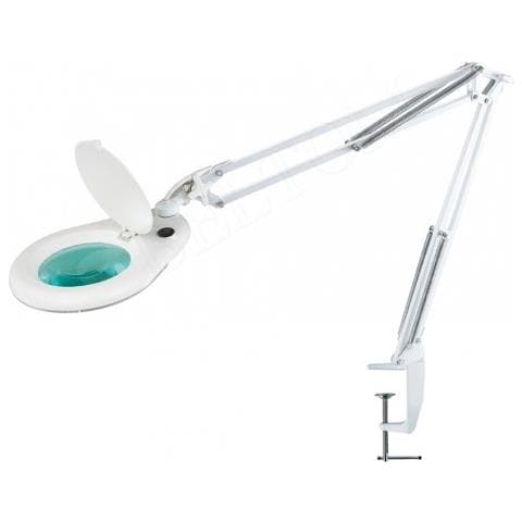 Lente di ingrandimento con TAVOLO MORSETTO E LUCE LED