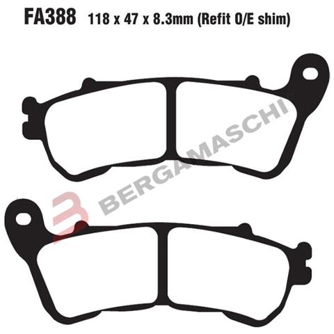 B1r R2138800 Pastiglie Epfa Honda Hornet600 07- Ant. Epfa388hh - Foto 1