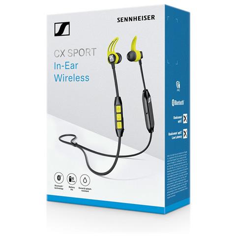 SENNHEISER - CX Sport Auricolare Stereo Bluetooth con Cavo e Archetti  Colore Nero, Giallo - ePRICE