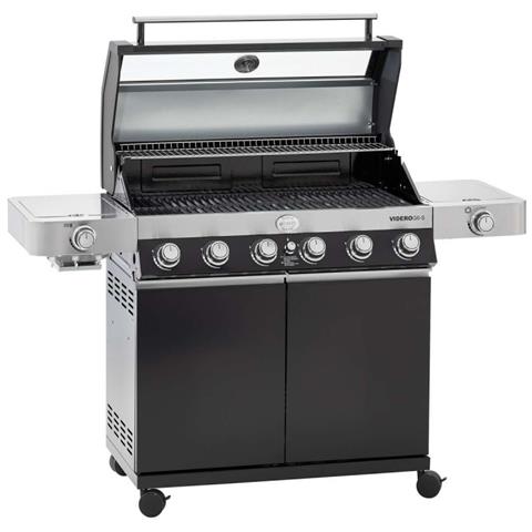 Barbecue A Gas Bbq Station Videro G6-s Vario+ 6 Bruciatori + Bruciatore Laterale + Primezone A Infrarossi Colore Nero 25532 - Foto 2