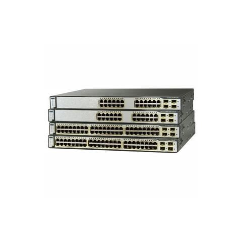 Switch Layer 3 Cisco Catalyst 3750E-24TD-S 24 Porte - 24 x RJ-45 - Porta Stack - 2 x Slot espansione - 10/100/1000Base-T - Desktop, Parato montabile - Foto 1
