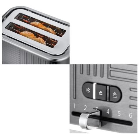 25250-56 Geo Steel Tostapane Tostapane, 4 Funzioni, Temperatura Regolabile, Scalda Forno, Pinza - Foto 1