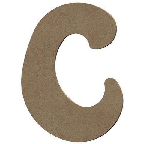Blocco Di Legno Mdf Lettera C Per La Decorazione - 8 Cm - Foto 1