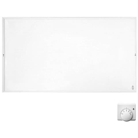 Riscaldatore elettrico infrarossi ElectricSun 720W bianco radiatore elettrico con termostato, installazione a parete e soffitto - Foto 2