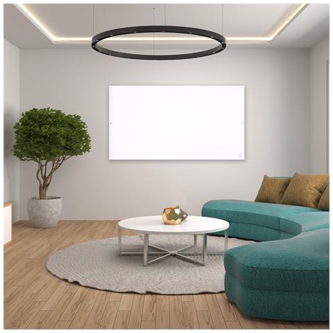 Riscaldatore elettrico infrarossi ElectricSun 720W bianco radiatore elettrico con termostato, installazione a parete e soffitto - Foto 1