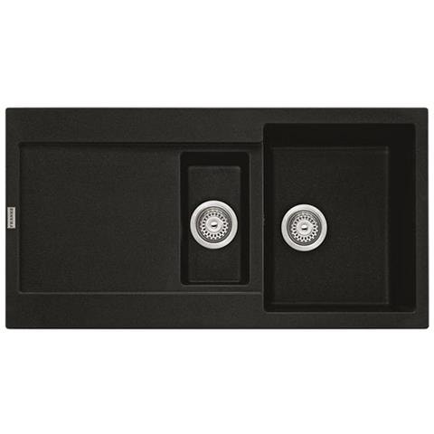 Lavello Soprapiano 459464 con 1 e1/2 Vasche 1 Gocciolatoio Colore Nero - Foto 1