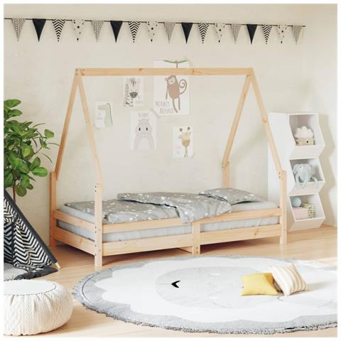 Giroletto Per Bambini 80x160 Cm In Legno Massello Di Pino - Foto 1